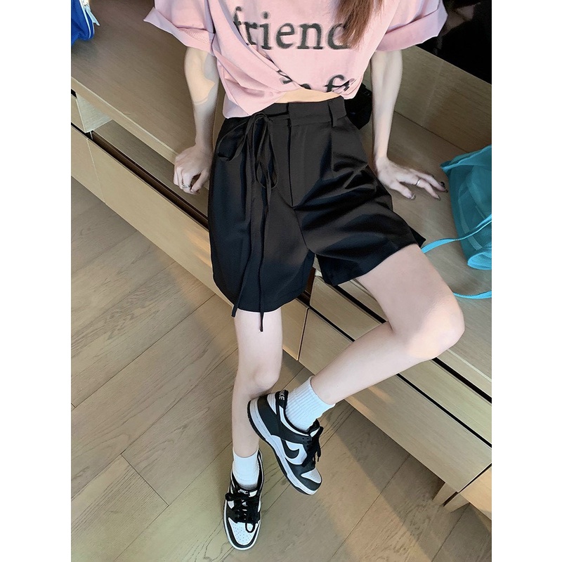 Quần Short Nữ Thắt Nơ Quần Đùi Nữ Ống Rộng Eo Cạp Sau Chun Phong Cách Hàn Quốc Chất Ru,by Hàn Thoáng Mát Min Xinh_mã 059