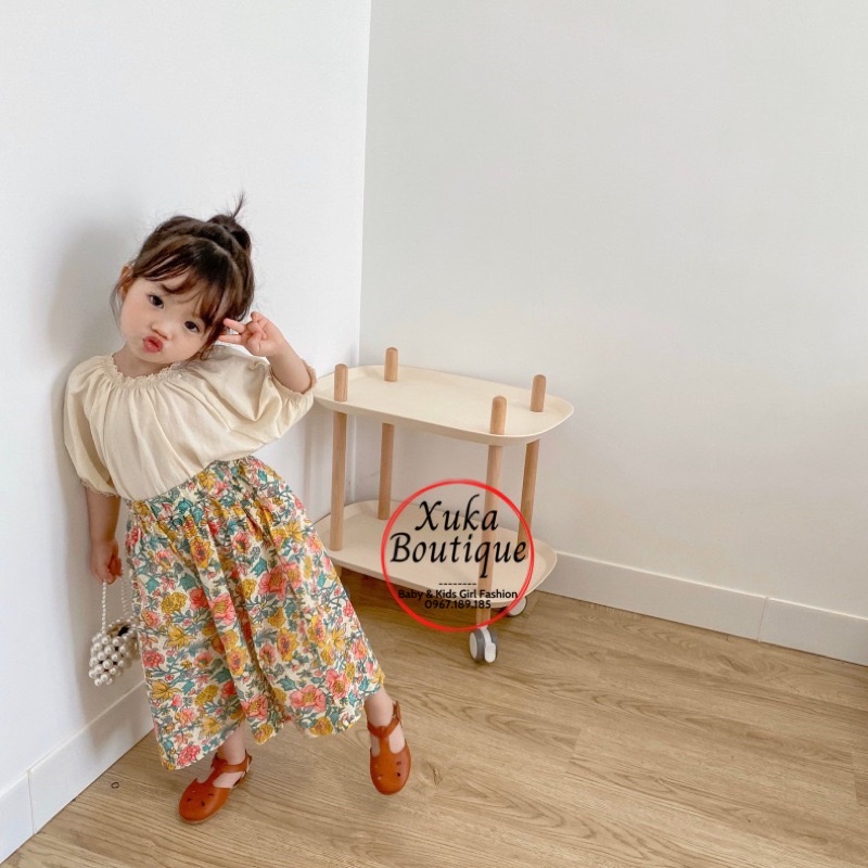 Áo Cộc Tay Mùa Hè Bé Gái SKYBOMA KIDS  Cao Cấp Mẫu Mới 2022