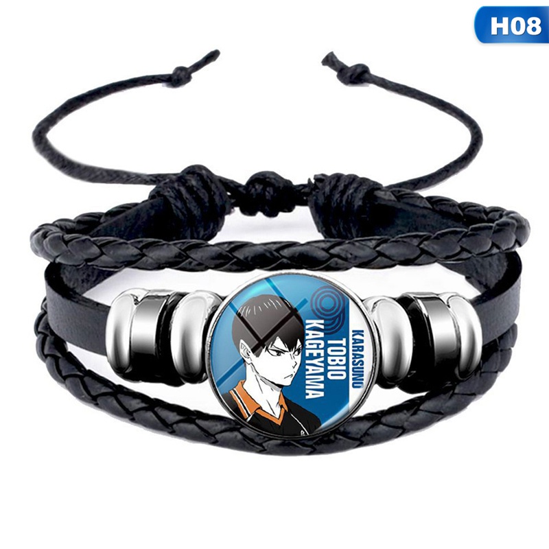 Vòng đeo tay họa tiết anime Haikyuu thời trang xinh xắn