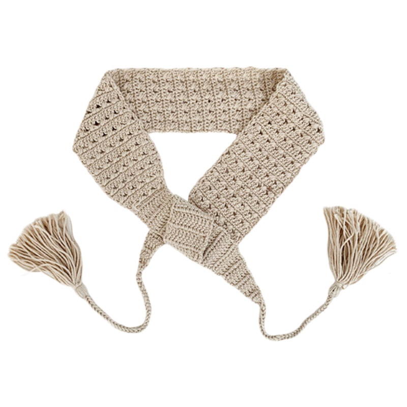 Khăn Quấn Tóc Móc Tua Rua Trang Điểm Và Chụp Ảnh Cho Nữ