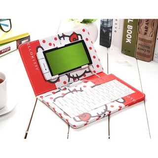 Bao Da Kèm Bàn Phím Cho Smartphone Hello kitty