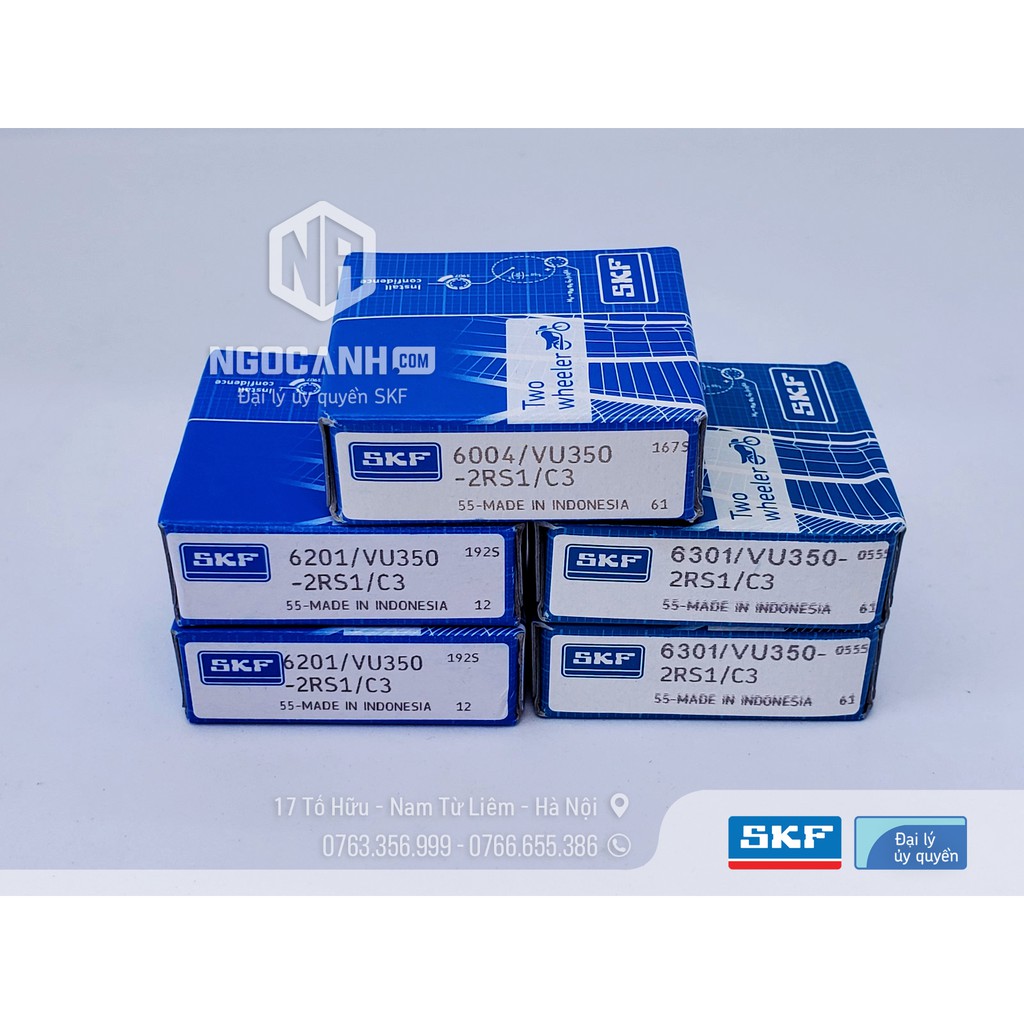 SKF trọn bộ 05 vòng bi bạc đạn cho xe Satria, Raider FI