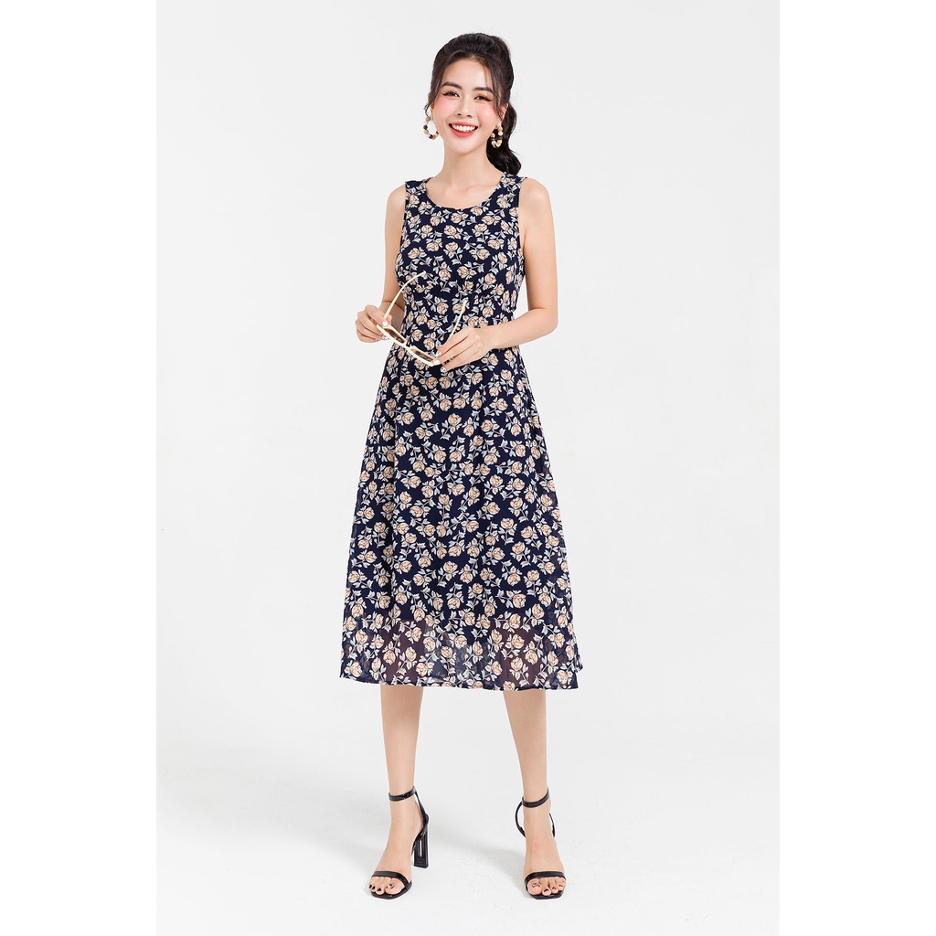Đầm Maxi VIENNE TRAN Khuyết Lưng V63M21H015