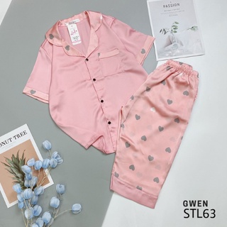 ĐỒ BỘ PIJAMA LỤA SATIN LỬNG CAO CẤP NỮ