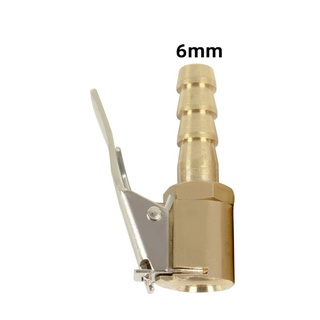 Đầu kẹp van bơm lốp, bánh xe 6mm bằng đồng (đuôi chuột), đầu nối vòi lốp chuyển đổi van lốp Xe Hơi, Xe Máy