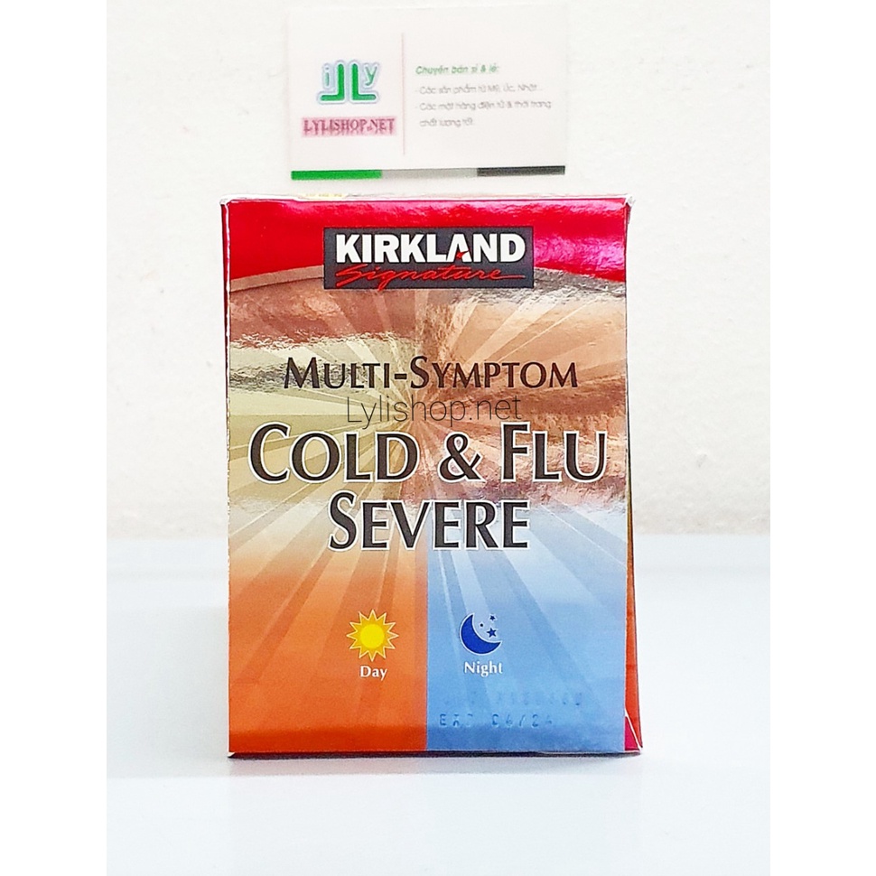 Viên uống Kirkland Multi Symptom Cold & Flu Severe 168 viên của Mỹ