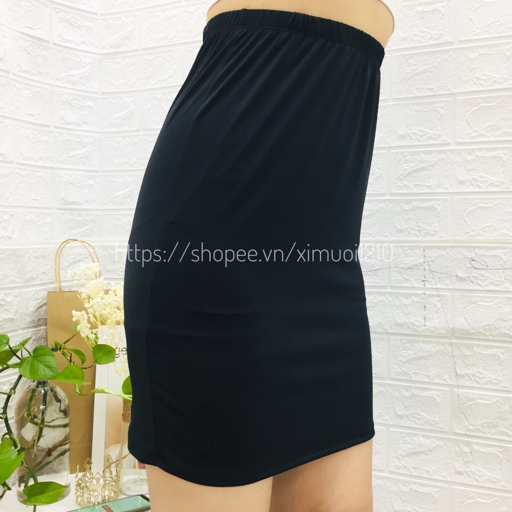 Lót Váy Vải Thun Lạnh Co Giãn 4 Chiều - QS QUYEN SHOP