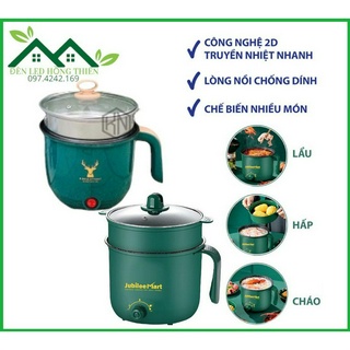 Ca nấu mì đa năng có lồng hấp 18cm tiện lợi