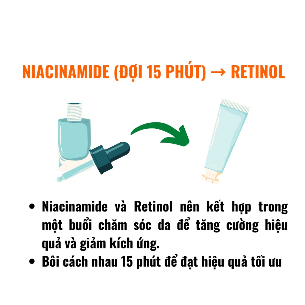 Serum sáng da se lỗ chân lông  Tinh chất Niacinamide 10% +Zin 1%