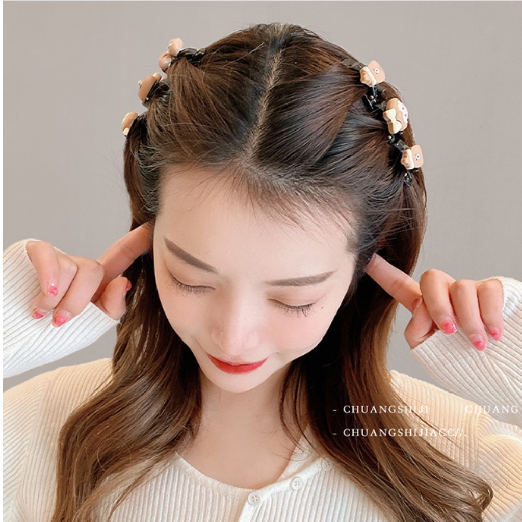 Kẹp mái kẹp tết tóc mái icon siêu cute phong cách Hàn Quốc cho các nàng