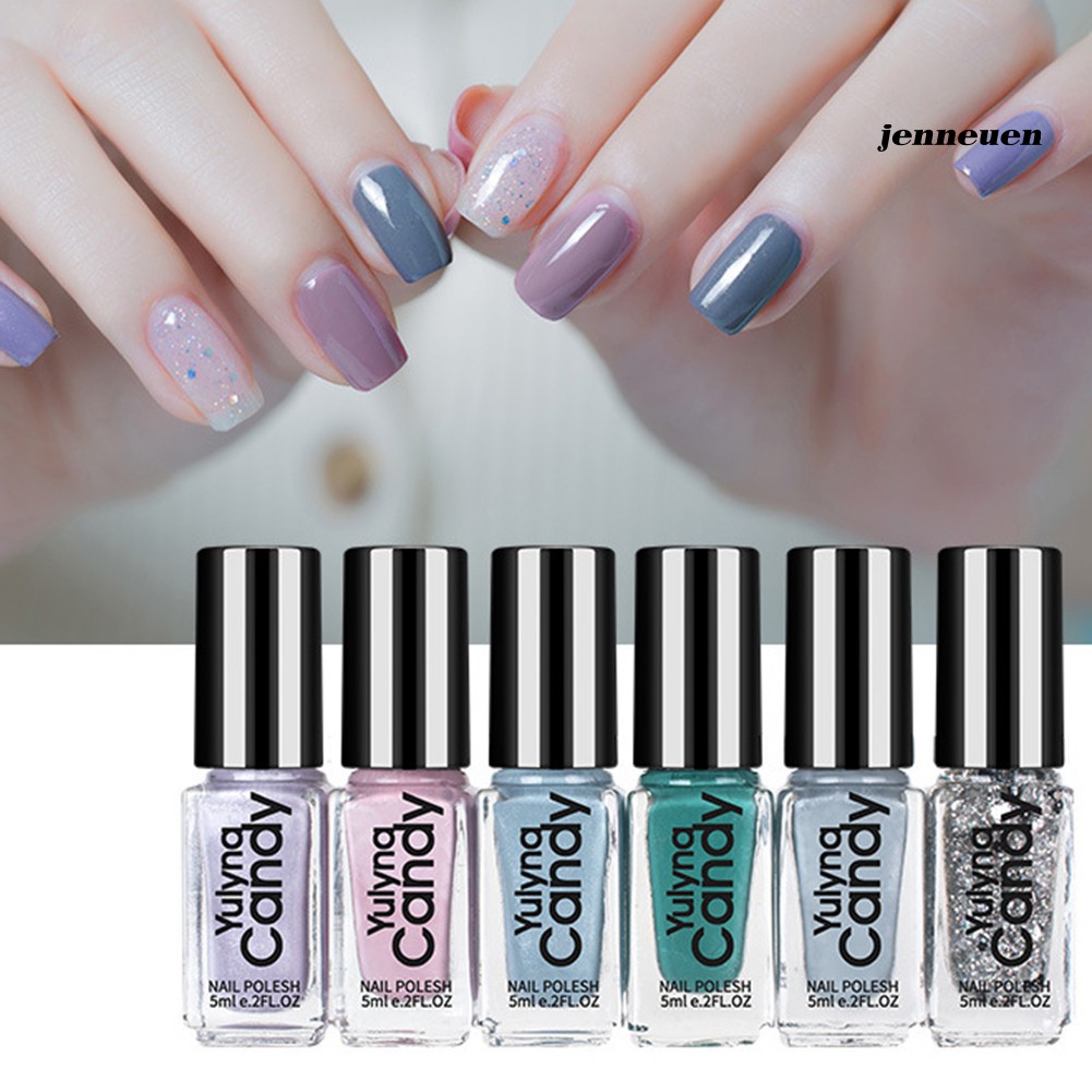 Bộ 6 Lọ Sơn Móng Tay Mau Khô Bền Màu Tiện Dụng