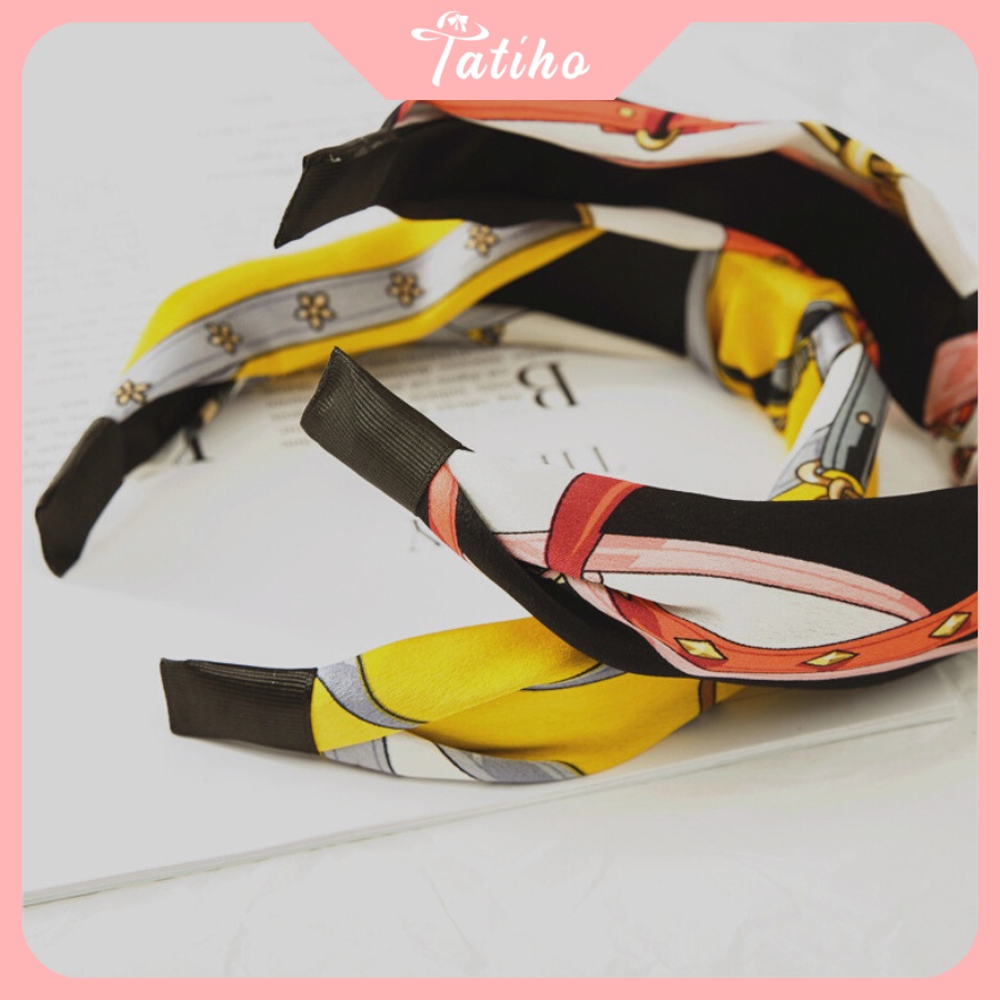 Cài Tóc, Băng Đô Lụa Satin Gọng Nhựa Sang Trọng Cao Cấp Phong Cách Hàn Quốc - Tatiho - Mã CT010