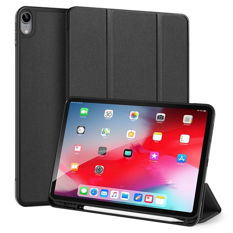 Bao da DUX DUCIS cho iPad Air 4 (10.9 inch-2020) - Mặt lưng TPU mềm, Có ngăn đựng Apple Pencil (DOMO SERIES)