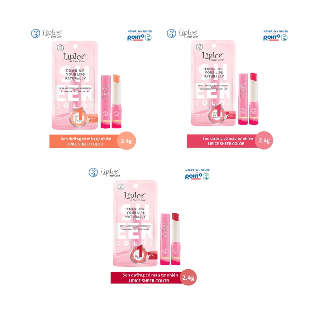 Son dưỡng hiệu chỉnh sắc môi màu tự nhiên Lipice Sheer Color 2.4g