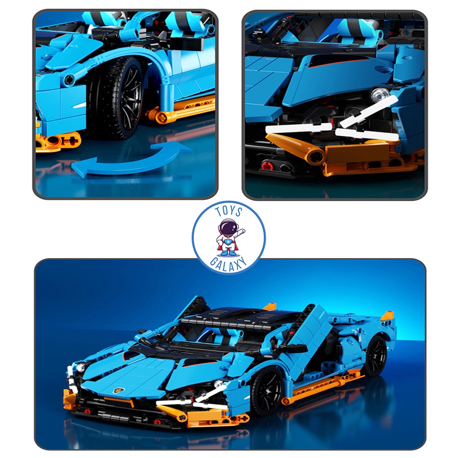 Đồ Chơi Lắp Ráp Mô Hình Điều Khiển Từ Xa RC Siêu Xe Lamborghini Sian / Aventador / Ferrari / McLaren / Porsche SY8618