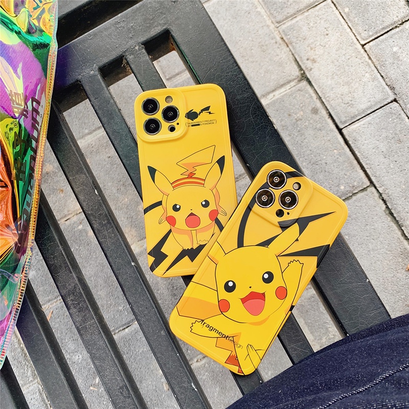 Ốp Điện Thoại Mềm In Hình PIKACHU Pokemon Cho iPhone 14 Pro Max 12 11 Pro Max Xs Max XR