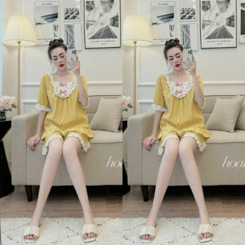 Đồ Bộ Bầu KE2051 Thời Trang Mặc Nhà Mùa Hè Siêu Mát