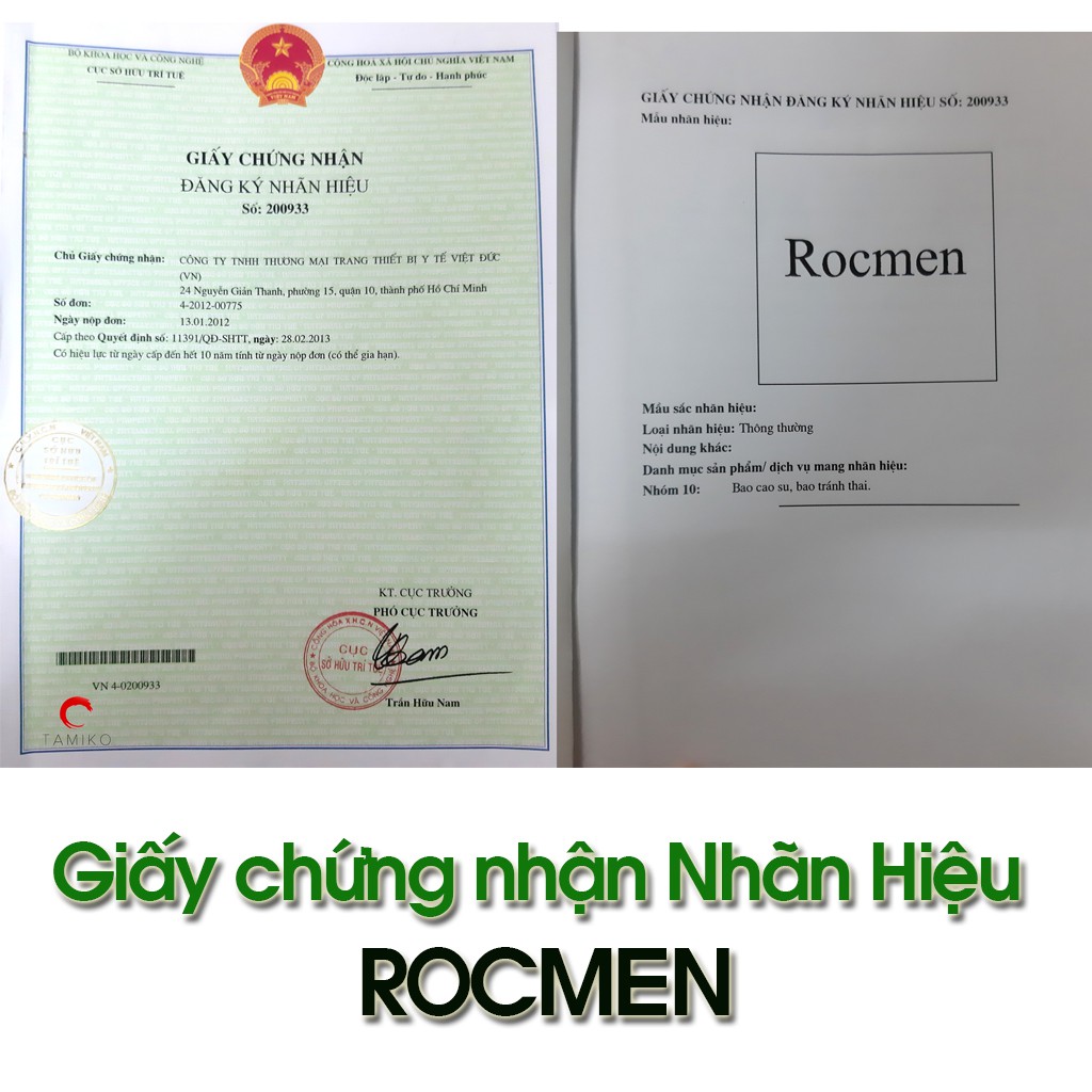 Bao Cao Su ROCMEN CÁ NGỰA XANH - Gân Bi Gai lớn - Chính Hãng Xuất Xứ Brazil  Hộp 10 Cái