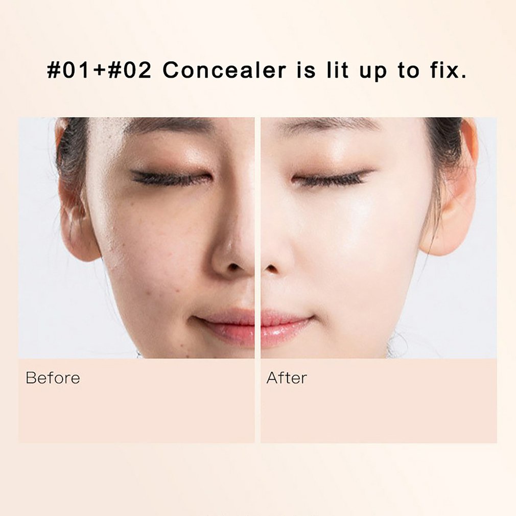 Kem Che Khuyết Điểm Dạng Lỏng Che Phủ Toàn Diện Không Dầu Dưỡng Ẩm Lâu Trôi