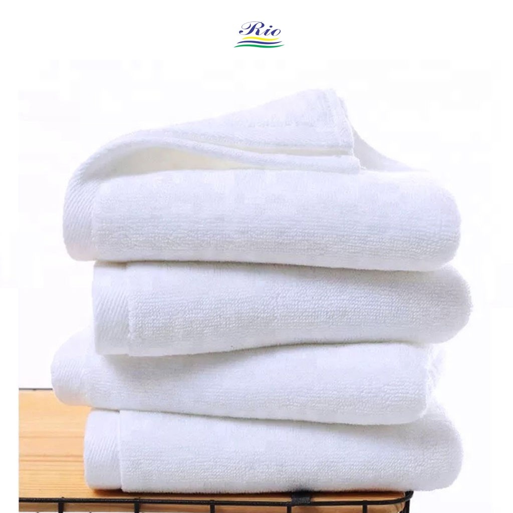 Khăn Cotton Riotex loại A cho nhà nghỉ, khăn khách sạn, Spa, dày dặn, siêu thấm hút