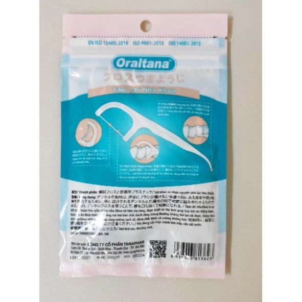 Tăm chỉ nha khoa 5 sao ORALTANA gói 50 chiếc