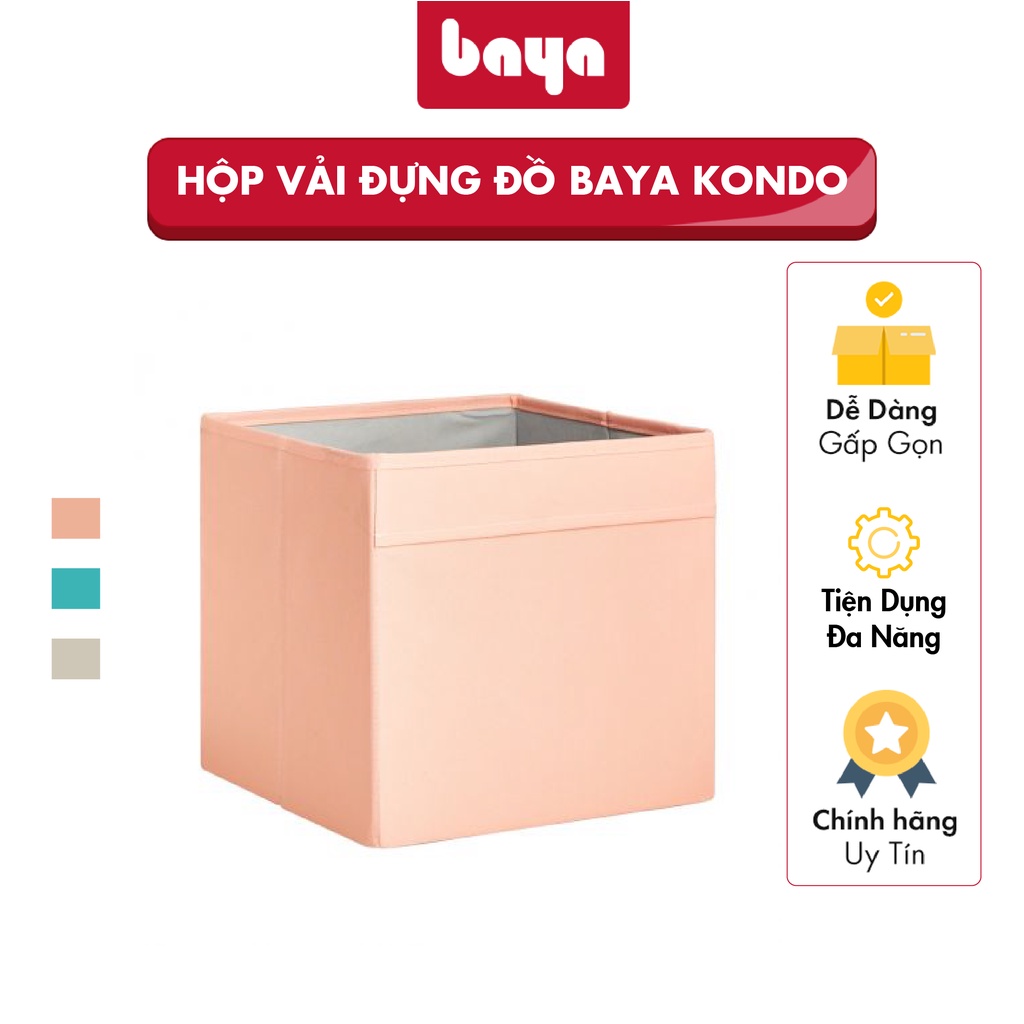 Hộp Đựng Đồ Đa Năng BAYA KONDO Thiết Kế Thông Minh, Nhỏ Gọn Có Thể Gấp Phẳng Cất Giữ, Tiết Kiệm Không Gian