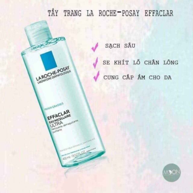 Tẩy trang La Roche Posay 400ml cho da dầu nhạy cảm