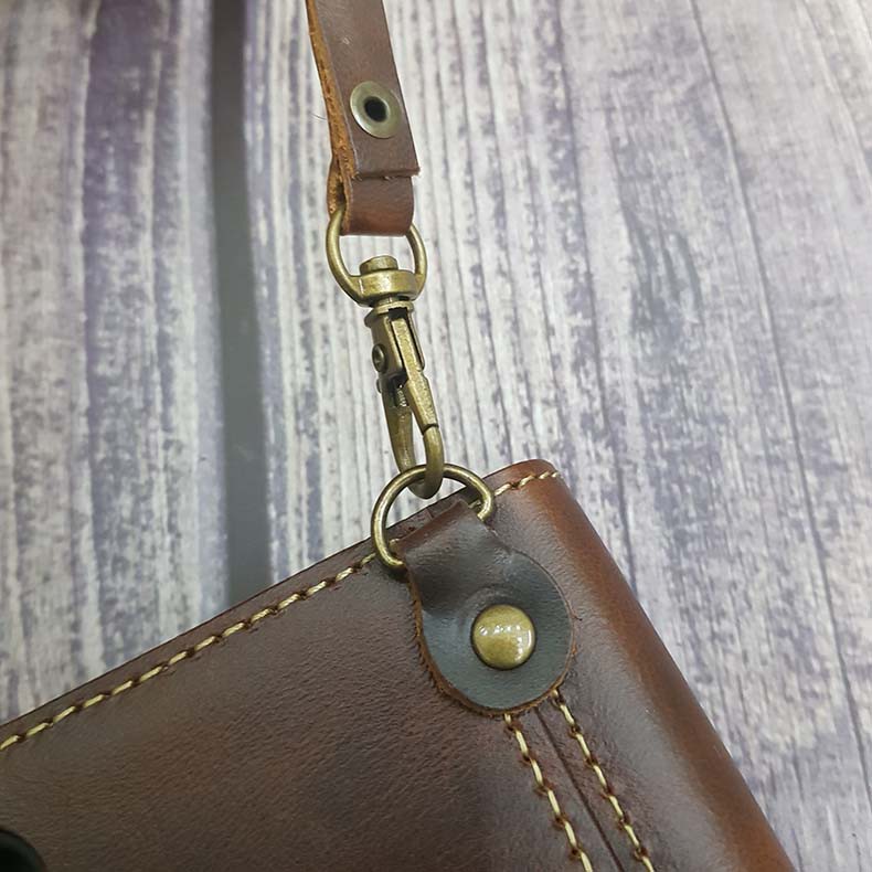 Bao da iPhone XS Max / XS da bò dạng ví cao cấp ( có dây ) | BigBuy360 - bigbuy360.vn