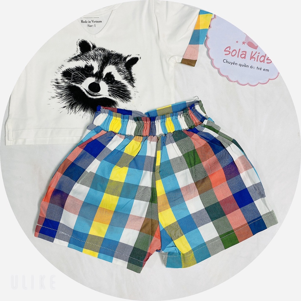 Bộ in cáo Kata bé gái - Trắng