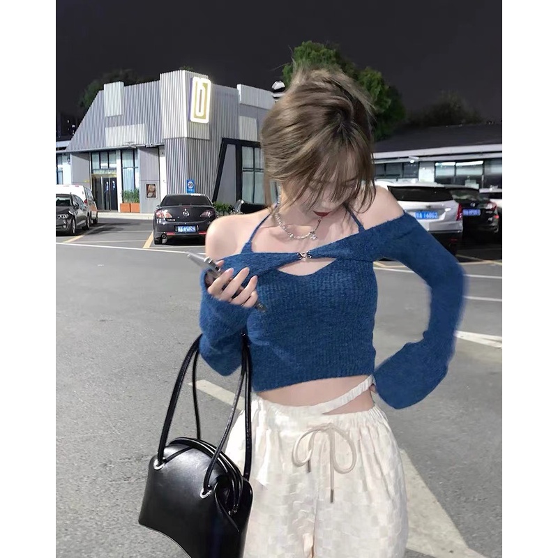 Áo yếm kèm khoác vải thun gân hot hit