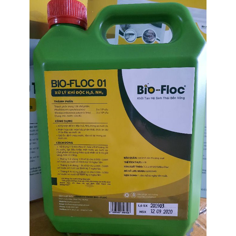 Bio-Floc 01 xử lý khí độc H2S, NH3