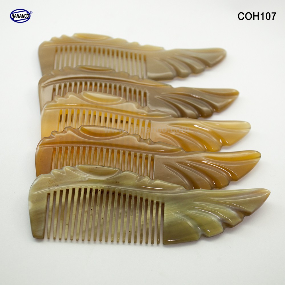 Lược sừng xuất Nhật - COH107 (Size: S - 13cm) Cá Koi nhỏ bé - Horn Comb of HAHANCO - Chăm sóc tóc của bạn và gia đình