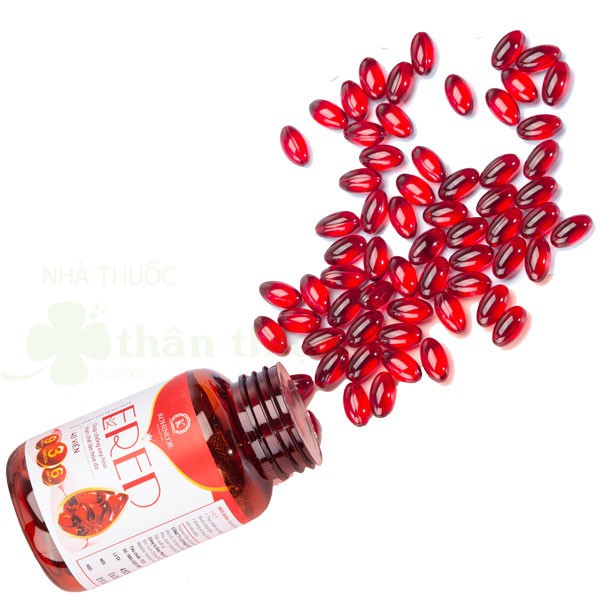 Ered - Vitamin E đỏ Kohinoor - Hỗ trợ giúp da trắng sáng, mịn màn, ngăn ngừa lão hóa (40 viên) | BigBuy360 - bigbuy360.vn