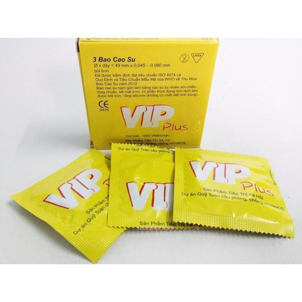 1 Hộp Bao cao su Vip Plus lớn