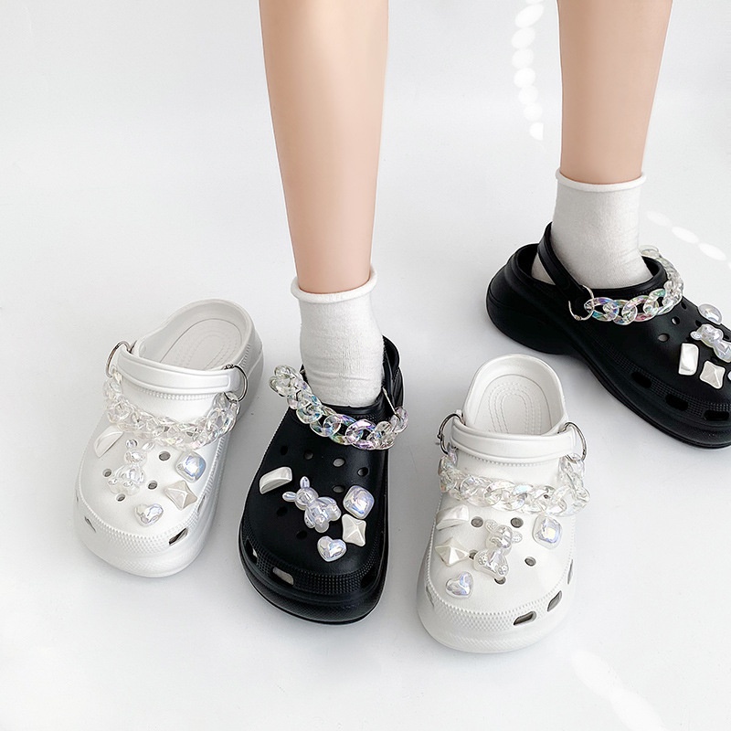 Dép Sandal Đế Dày Siêu Nhẹ Thiết Kế Đục Lỗ Thời Trang Mùa Hè 2022 Mới Cho Nữ