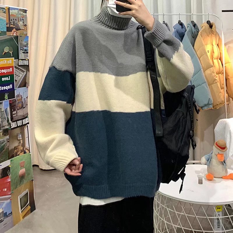 Áo Thun Tay Dài Cổ Lọ Thời Trang Dành Cho Nam