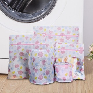 Sét 5 túi lưới giặt quần áo, bộ 5 túi đựng bảo vệ quần áo khi giặt máy giặt đủ mọi kích thước cao cấp