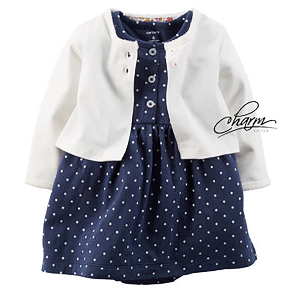 Váy Cho Bé Gái, Đầm Bé Gái Thun CARTER'S Chính Hãng