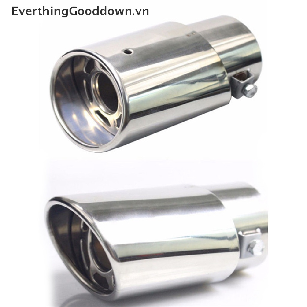 Ống Xả Khí Tròn Bằng Thép Không Gỉ Mạ Chrome Thông Dụng Cho Xe Hơi
