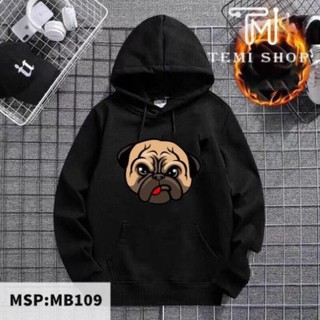 Sale- "rẻ vô địch" áo hoodie unisex chó mặt xệ có bigsize đên hơn 100kg - limited