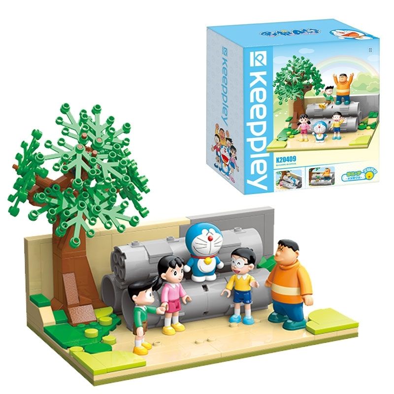 Mô hình lắp ráp dạng Lego Doraemon Nobita - K20409 Sân bóng chày Nobita