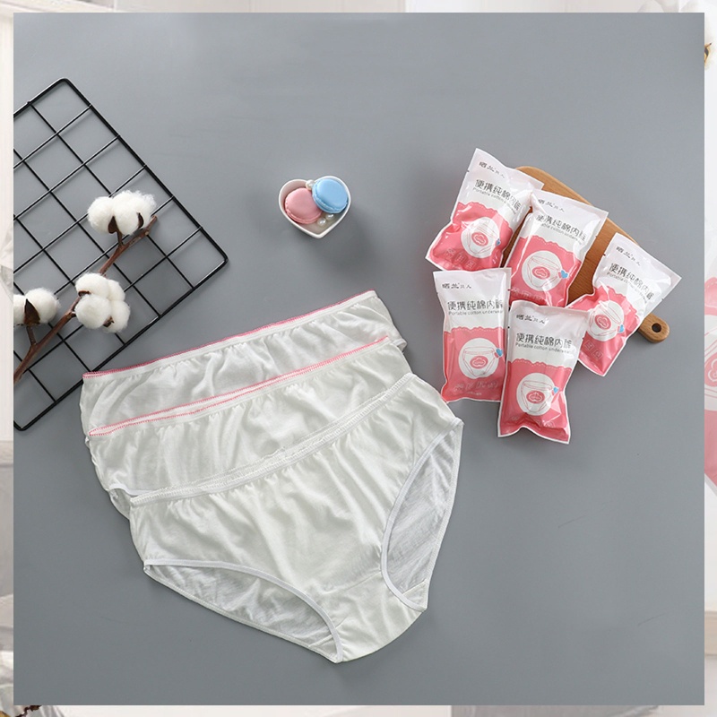 Set 5 Quần Lót Chăm Sóc Sức Khỏe Dùng Một Lần Size M / L / X / XL / 2XL / 3XL