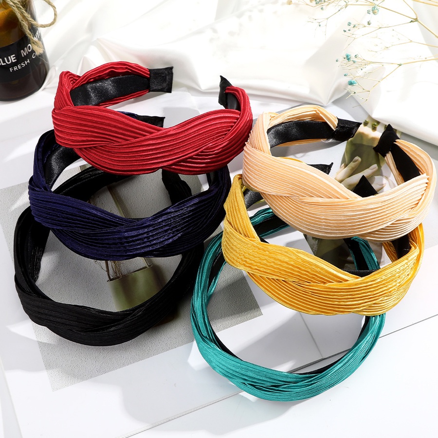 Băng đô cài tóc màu sắc đơn giản kiểu dáng thời trang cho nữ