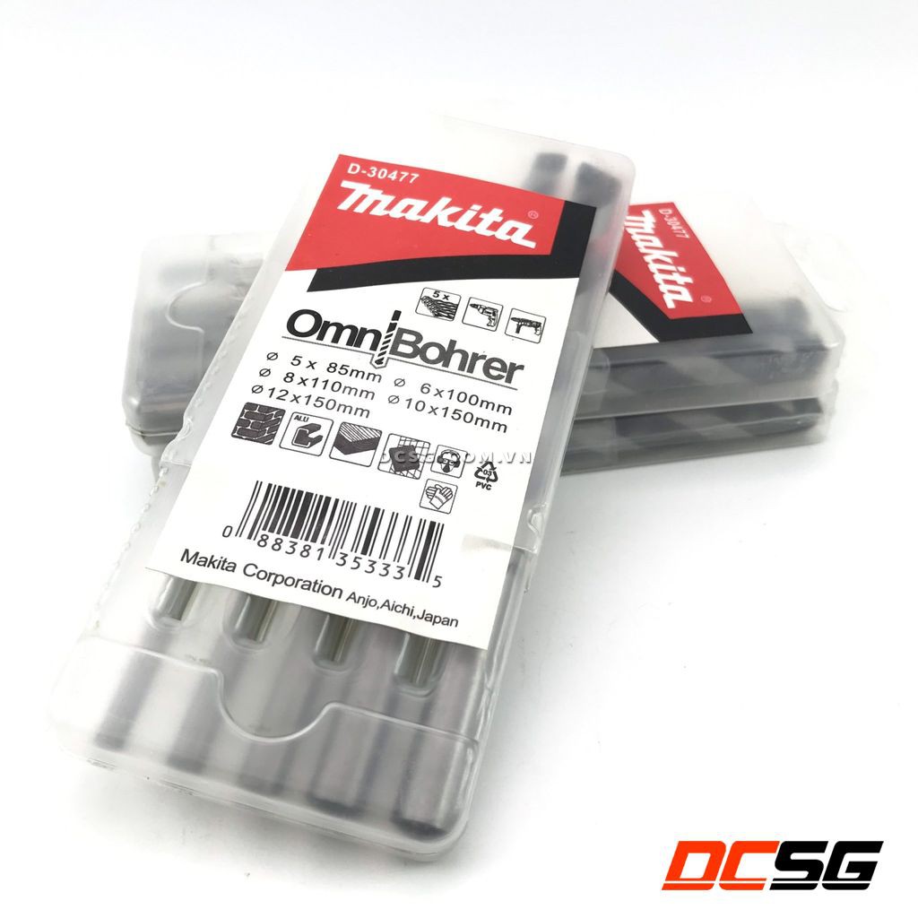 Bộ mũi khoan đa năng 5.0-12mm Makita D-30477 (5 chi tiết) | DCSG