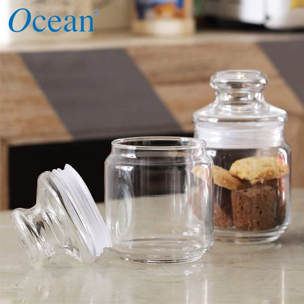 Hũ Thủy Tinh Cao Cấp Ocean, Hũ Đựng Gia Vị, Thực Phẩm Chất Lượng Cao, Nhiều Kích Cỡ, Tùy Chọn Nắp Bảo Quản - B02511-2536