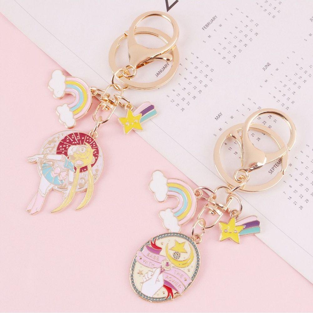 MXGOODS Hoạt Hình Móc Khóa Hình Thủy Thủ Mặt Trăng Xinh Xắn Sáng Tạo