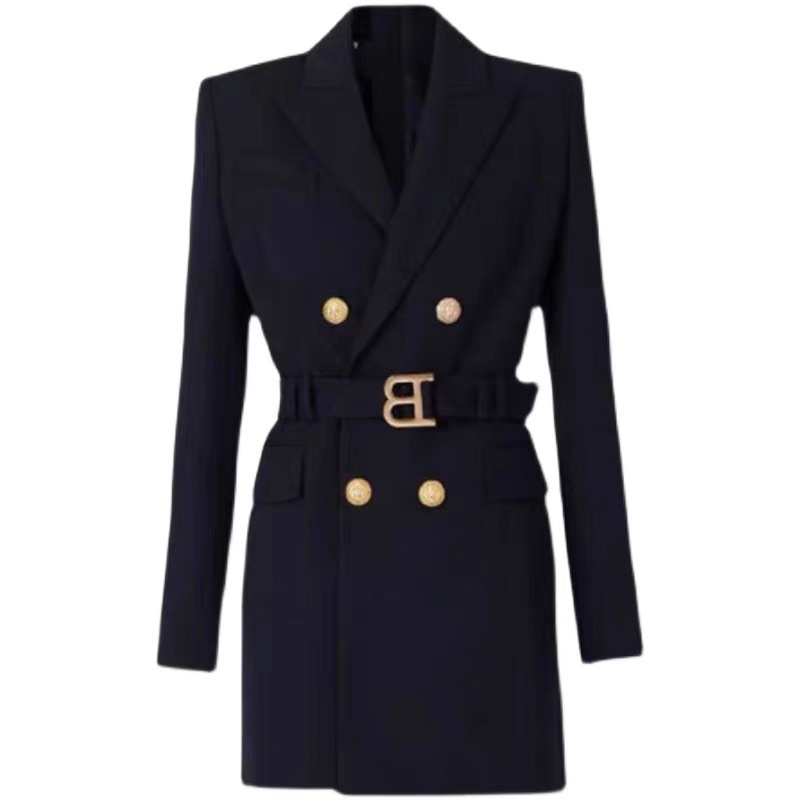 Áo khoác dáng dài kèm đai