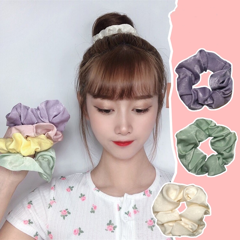 Dây Thun Buộc Tóc Dễ Thương Phong Cách Cổ Điển Dành Cho Nữ