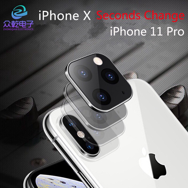 Ống kính máy ảnh bằng kim loại nhôm Thay đổi giây phút Bảo vệ máy ảnh iPhone 11 PRO MAX IPhone X XS MAX