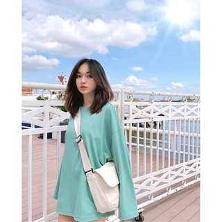 Áo Tay Dài BASIC LONG SLEEVE Màu Xanh Mint Unisex